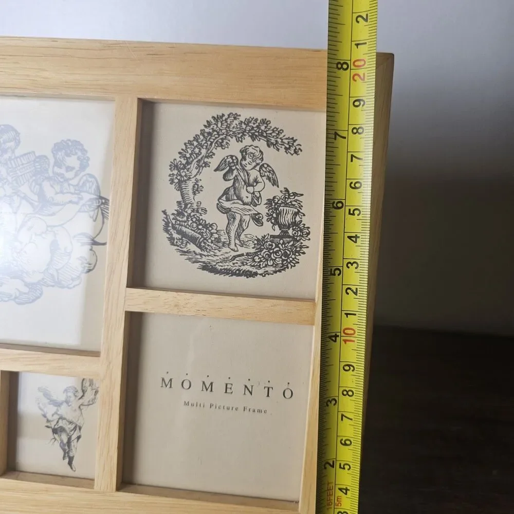 Momento Multi Wood Picture Frame 5 Photos Light Wood 9